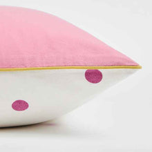 Arlo Polka Dot Stonewash Cotton European Pillowcase - Wild Rose