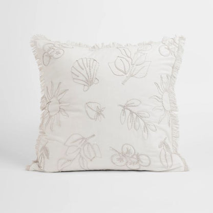 Lunar Embroidered Cotton European Pillowcase