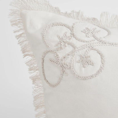 Lunar Embroidered Cotton European Pillowcase