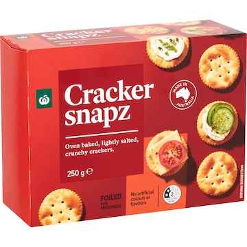 Woolworths Snapz Original Crackers 250g