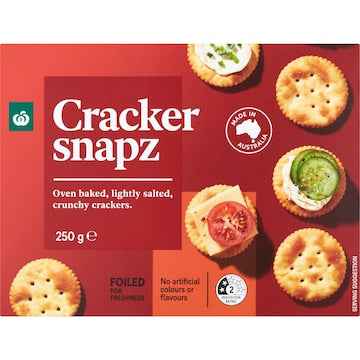 Woolworths Snapz Original Crackers 250g
