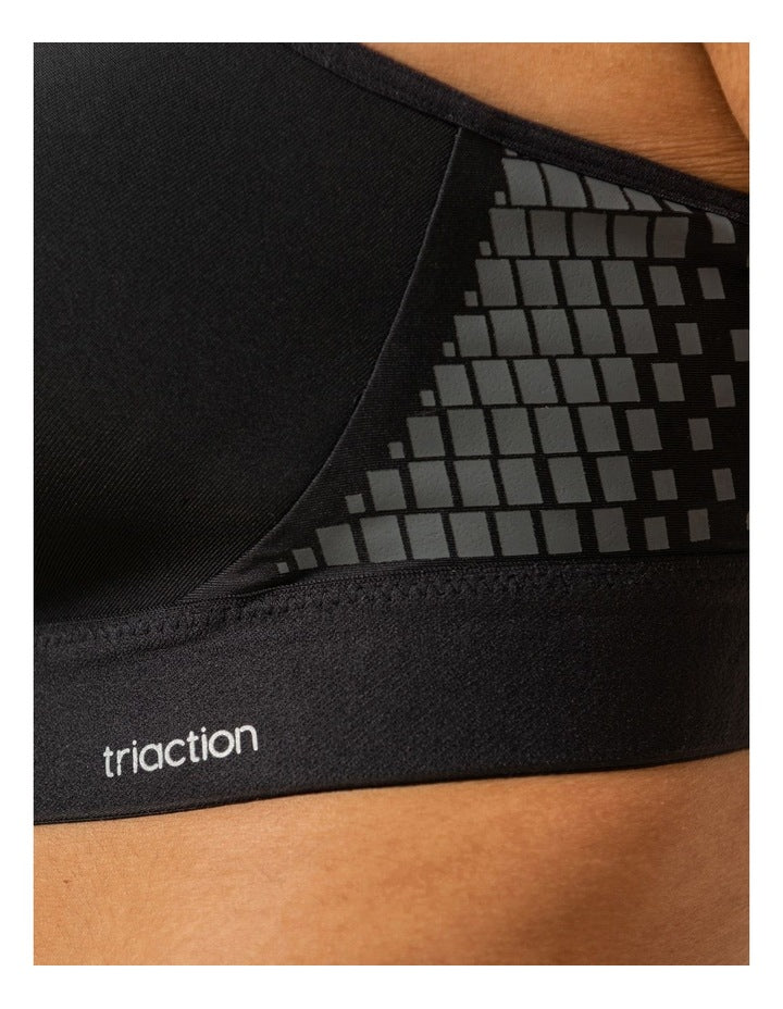 Triaction Extreme Lite Wirefree Sports Bra in Black