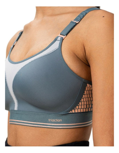 Triaction Extreme Lite Wirefree Sports Bra in Grey