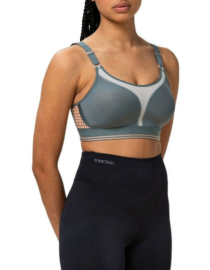 Triaction Extreme Lite Wirefree Sports Bra in Grey
