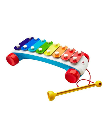Fisher-Price Classic Xylophone Toddler Pretend Musical Instrument Pull Toy