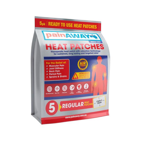 PAIN AWAY HEAT PATCHES REGULAR 5PK
