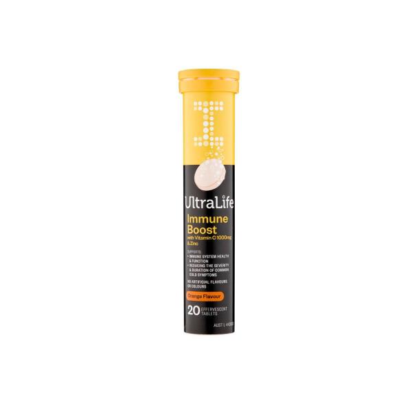 ULTRALIFE EFFERVESCENT IMMUNE ORANGE 20PK