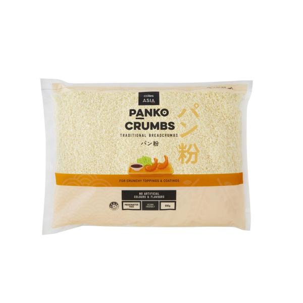 COLES ASIA PANKO CRUMBS 600G
