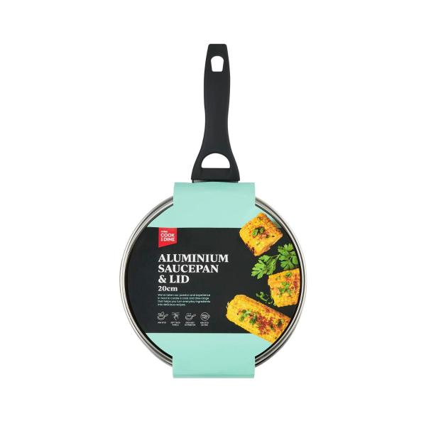 COLES ALUMINIUM SAUCEPAN & LID