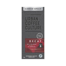 COLES URBAN COFFEE CULTURE DECAF 10PACK ALUMINIUM