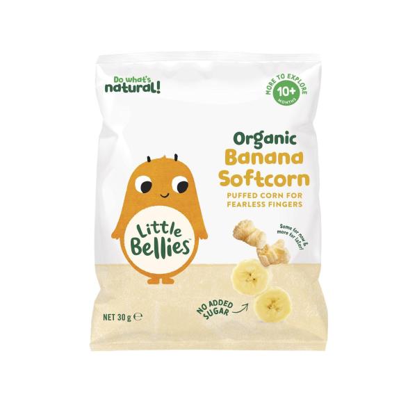 LITTLE BELLIES ORGANIC SOFTCORN BANANA SHAREBAG 30G