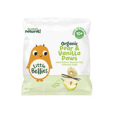 LITTLE BELLIES ORGANIC PEAR & VANILLA PAWS 10 MONTHS+ 12G
