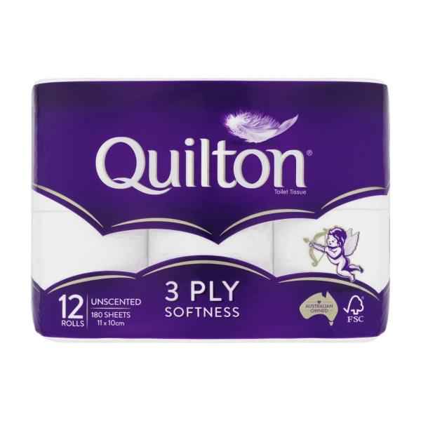 3 Ply Unscented White Toilet Paper