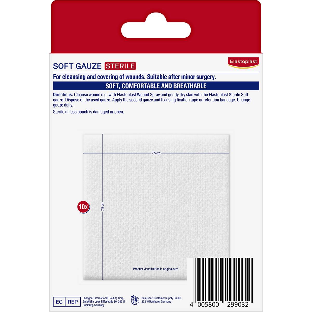Elastoplast Soft Gauze Sterile 10 pack