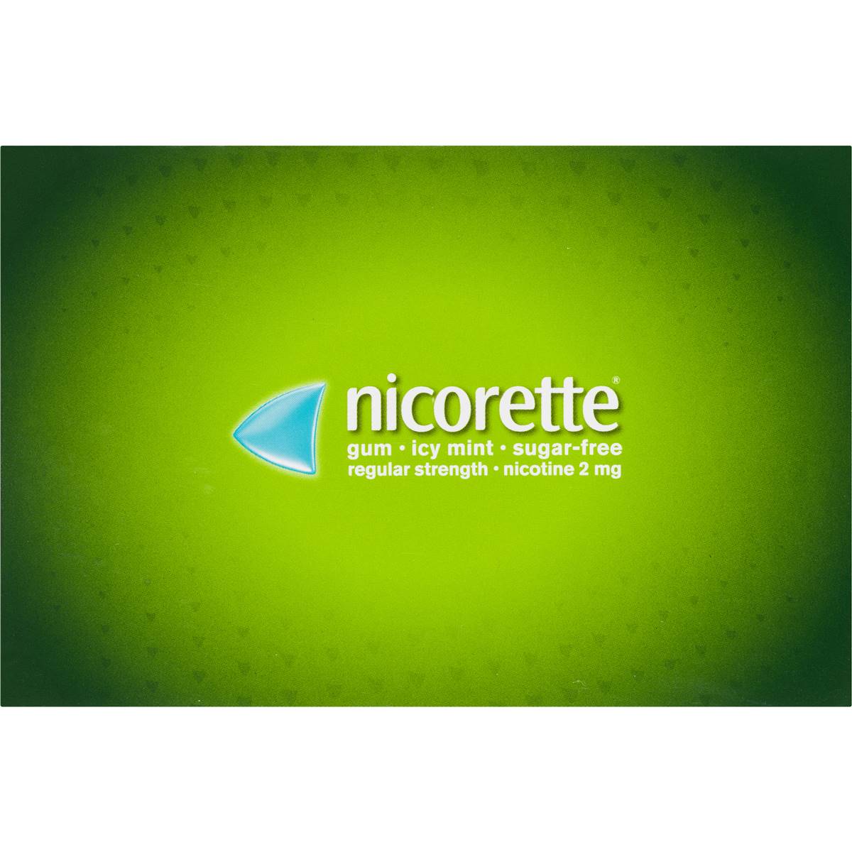 Nicorette Quit Smoking Regular Strength Nicotine Gum Icy Mint 210 pack