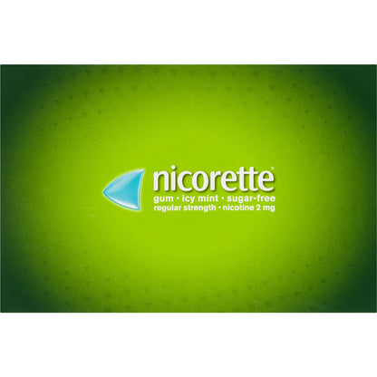 Nicorette Quit Smoking Regular Strength Nicotine Gum Icy Mint 210 pack