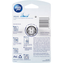 Ambi Pur Car Air Freshener Premium Clip Aqua 7.5ml