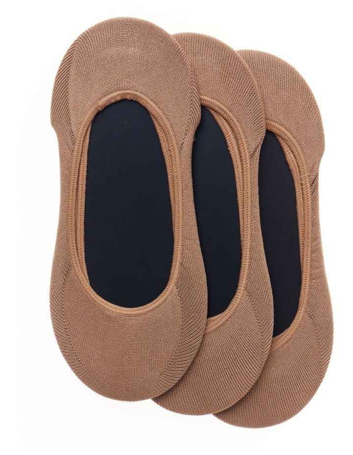 Super Smooth No Show Sockette 3 Pack in Lark