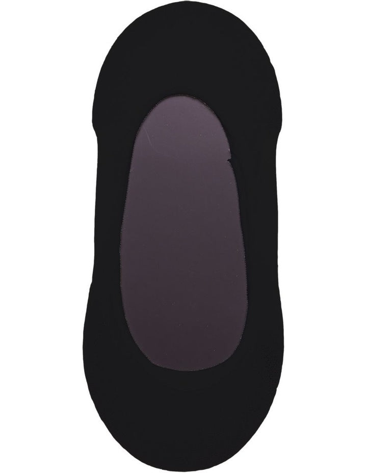 Super Smooth No Show Sockette 3 Pack in Black