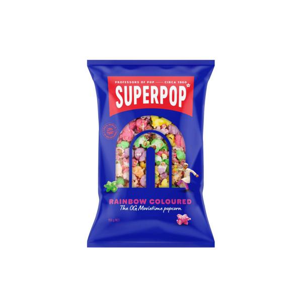 SUPERPOP RAINBOW COLOURED POPCORN