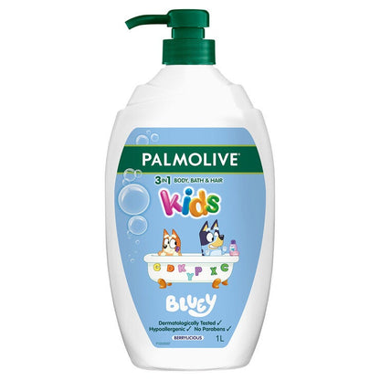 Palmolive Kids 3in1 Bluey Body Bath Hair 1L