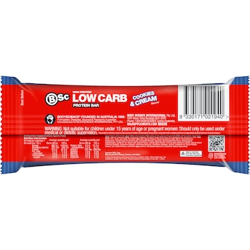 BSc High Protein Low Carb Bar Cookies & Cream 60g