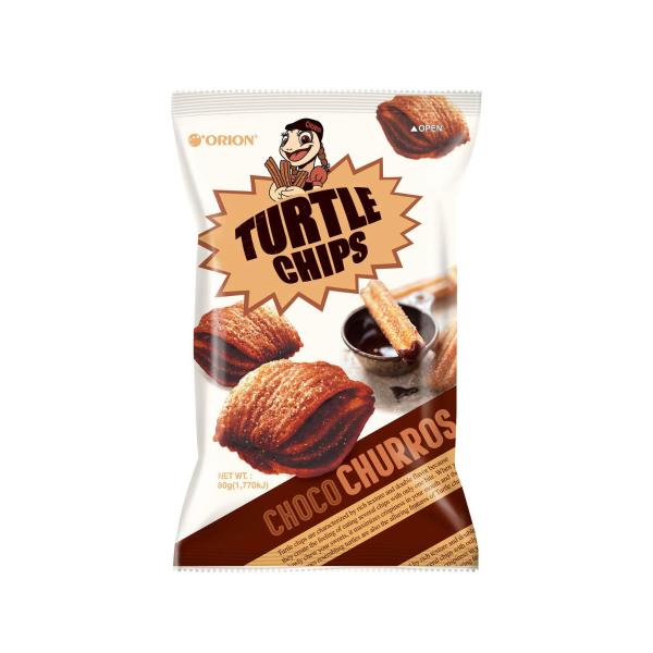 ORION TURTLE CHIPS CHOCO CHURROS 80G