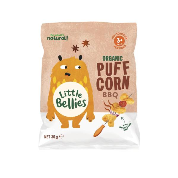 LITTLE BELLIES PUFFCORN BBQ 30G