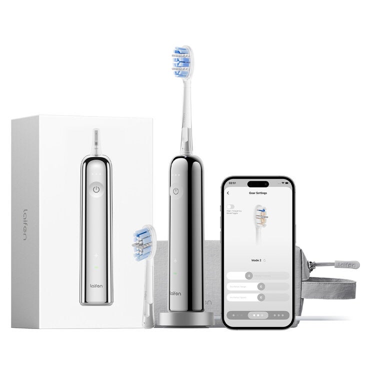 Laifen Wave Pro Electric Toothbrush Stainless Steel 1TB92SXXSS002