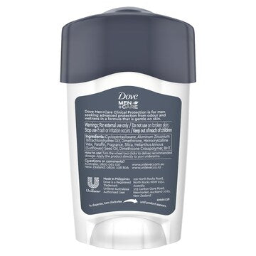 Dove Men+Care Clinical 96hr Deodorant Stick Clean Comfort 45mL