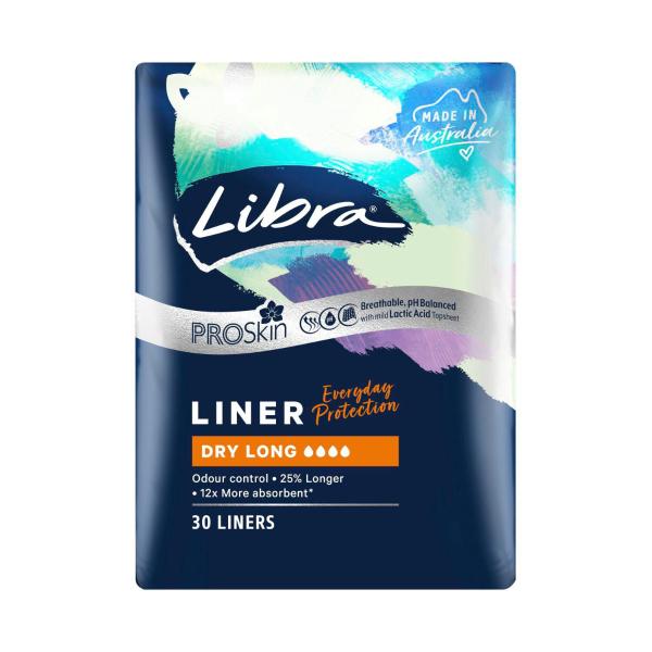 LIBRA LINERS DRY & LONG 30 PACK