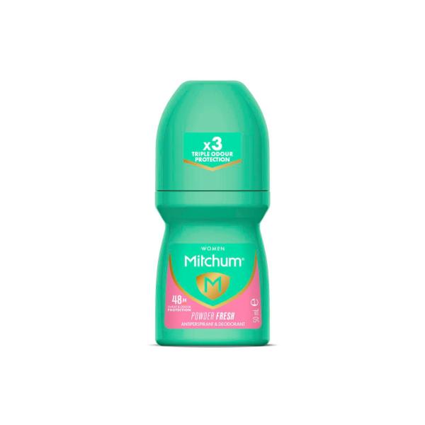 MITCHUM WOMENS ROLL ON:DEODORANT POWDER FRESH:50:ML