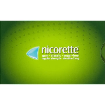 Nicorette Quit Smoking Nicotine Gum Classic 2mg Regular Strength 210 pack