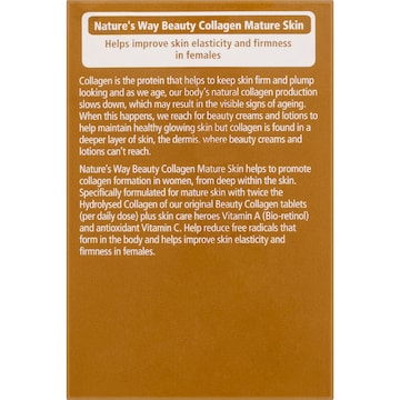 Nature's Way Beauty Collagen Mature Skin Film Coated Tablets 120 pack