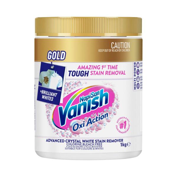 VANISH NAPISAN GOLD CRYSTAL WHITE STAIN REMOVER 1KG