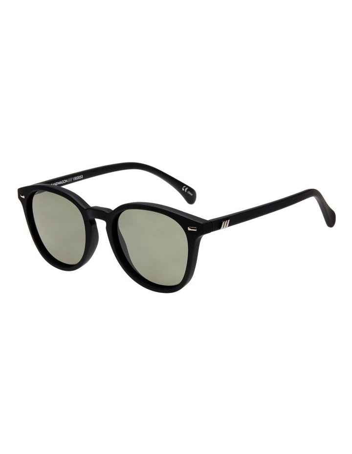 Bandwagon Black Round Sunglasses