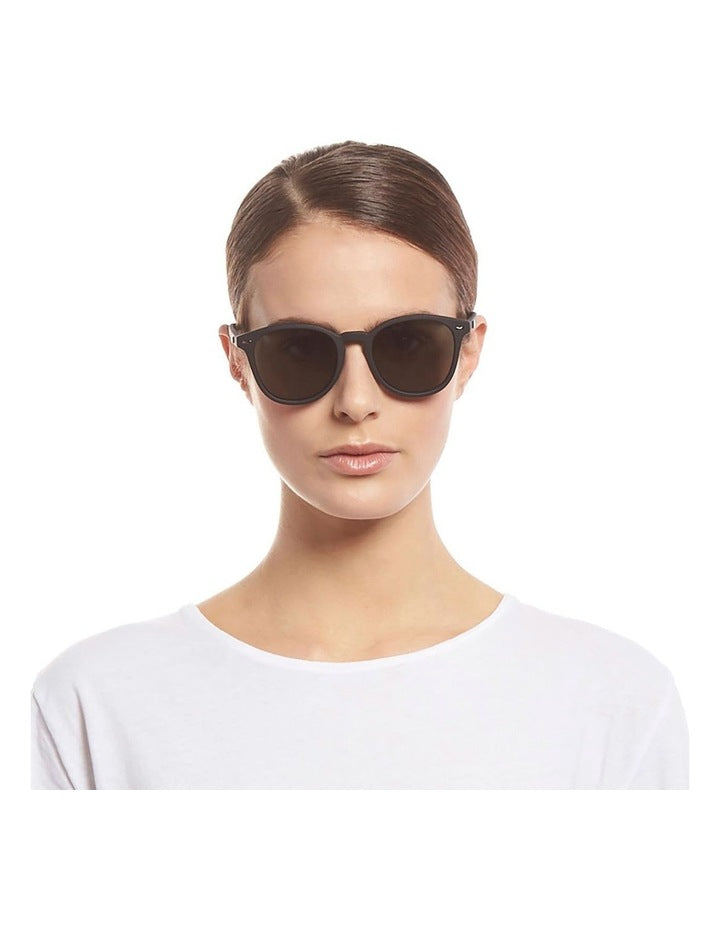 Bandwagon Black Round Sunglasses