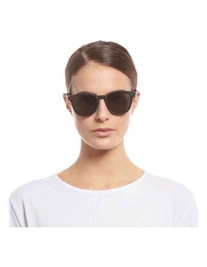 Bandwagon Black Round Sunglasses