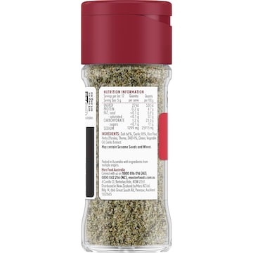 MasterFoods Garlic & Herb Salt Seasoning 62g