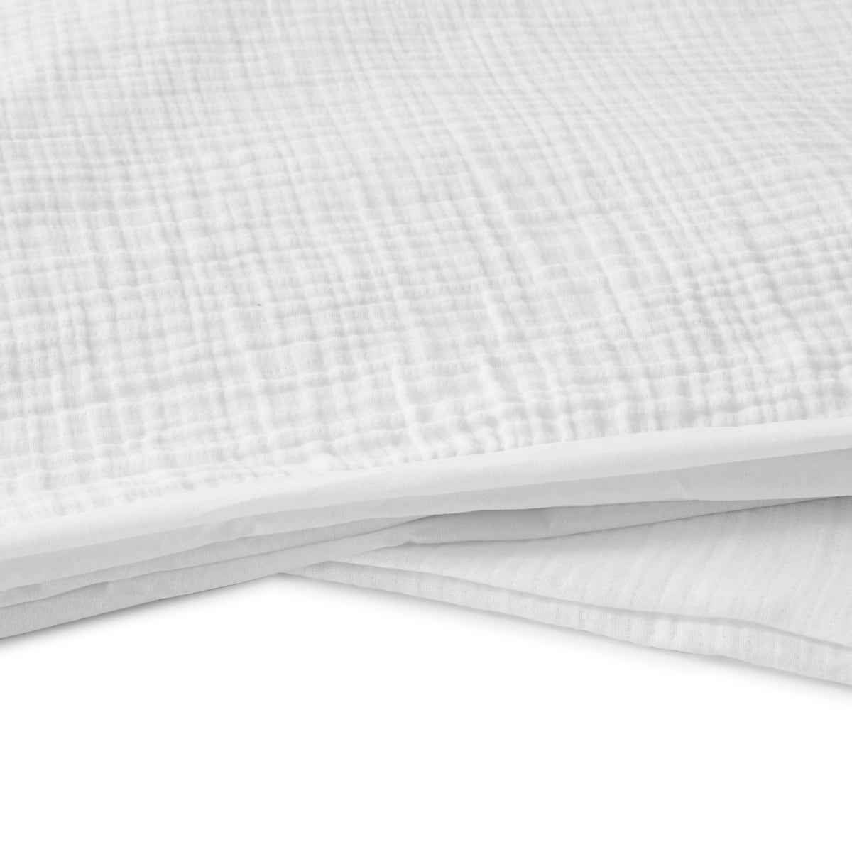 Muslin Cotton Quilt Cover Set - Queen Bed, White