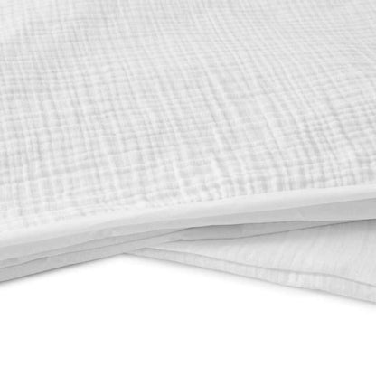 Muslin Cotton Quilt Cover Set - Queen Bed, White