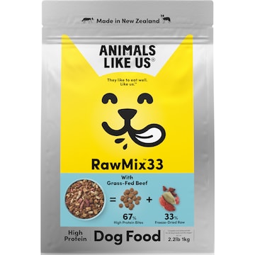 Animals Like Us RawMix33 Dry Dog Food With Beef 1kg