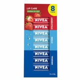 Nivea Lip Care For Soft Supple Lips 8 Pack