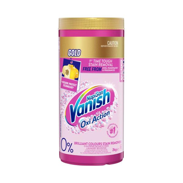 VANISH NAPISAN GOLD 0% COLOURS STAIN REMOVER 2KG