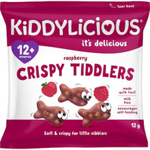 Kiddylicious Crispy Tiddlers Raspberry 12g