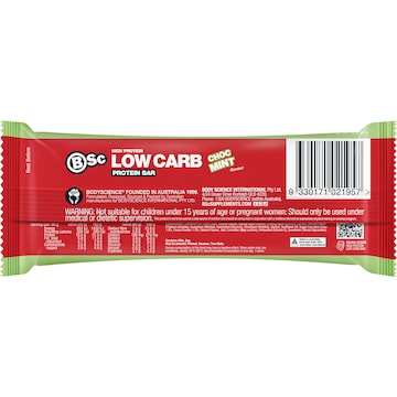 BSc High Protein Low Carb Bar Choc Mint 60g