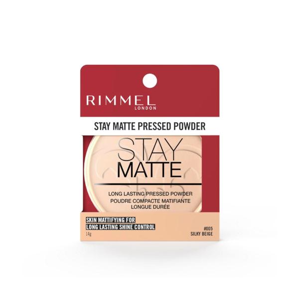 RIMMEL STAY MATTE PRESS POWDER SILKYBEIGE  #005:.:14 GRAM