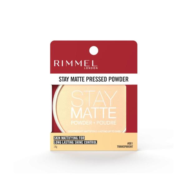 RIMMEL STAY MATTE PRESS POWDER TRANSPARNT #001:.:14 GRAM