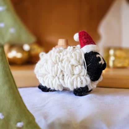 Pashom Felt Christmas Tree Decor White Woolly Sheep Pretend & Imaginative Play Toys Christmas Range 3yrs+