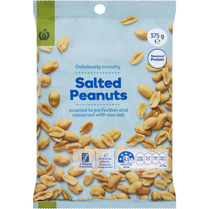 Woolworths Salted Peanuts 375g